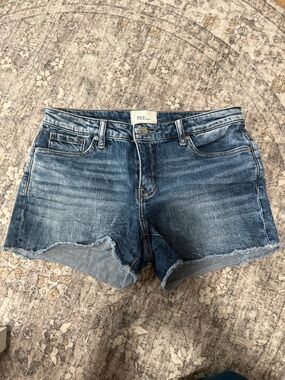 BKE Blue Distressed Denim Cutoff Shorts